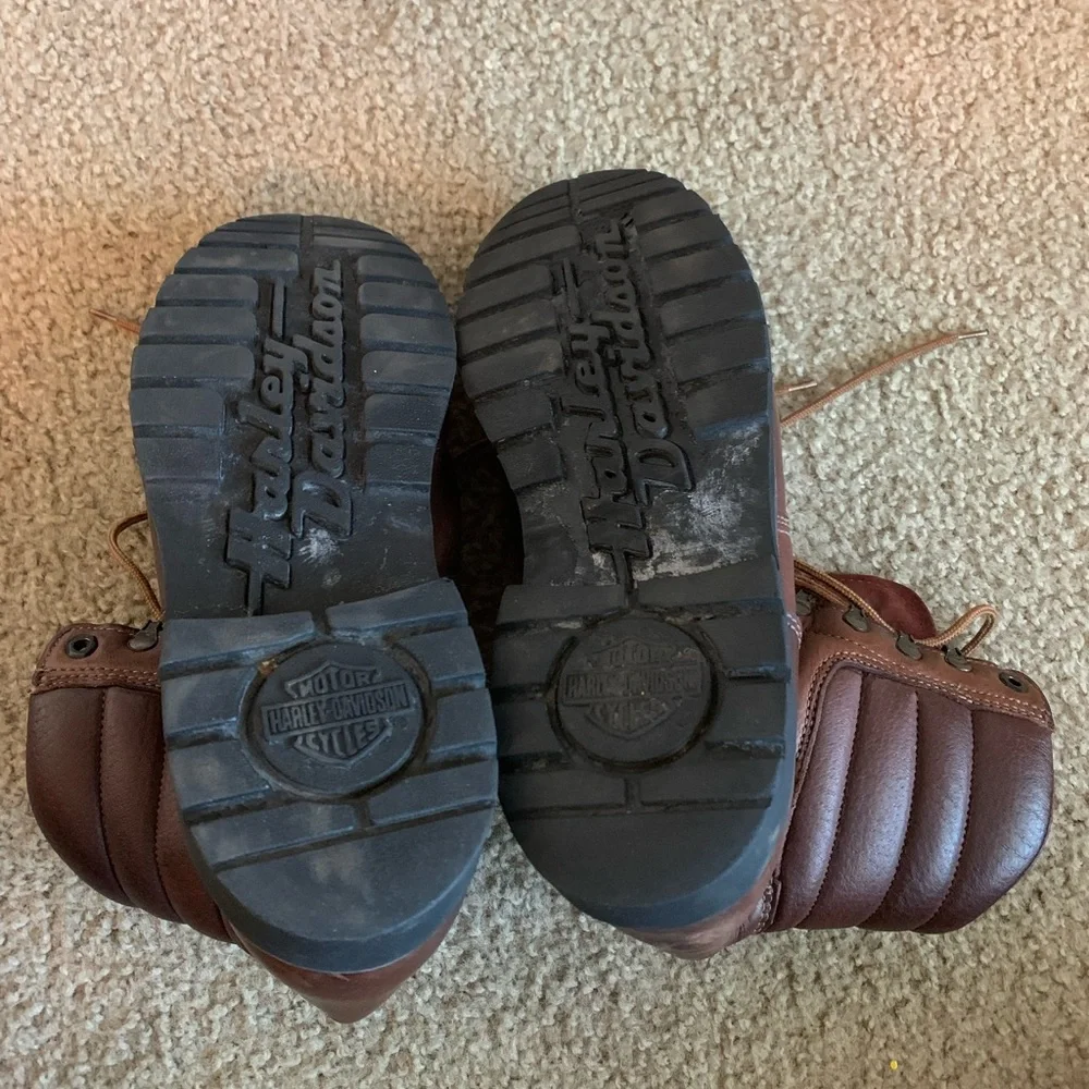 Vintage Harley Davidson Cycles Brown Men’s Boot